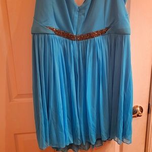 David's bridal mesh tank dress